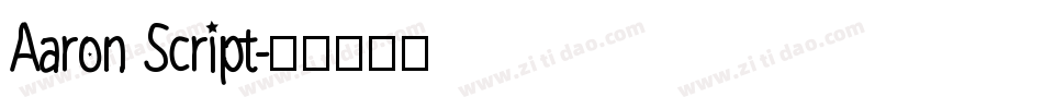 Aaron Script字体转换